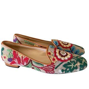 Jon Josef Gatsby Campanilla embroidered Flats 7.5